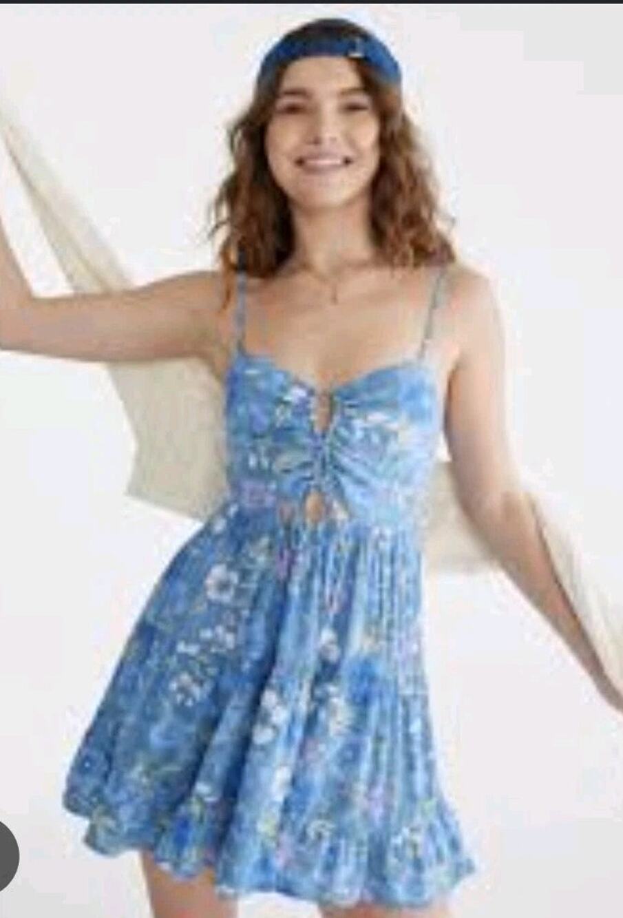Aeropostale Blue Floral‎ Dress Size XS #677